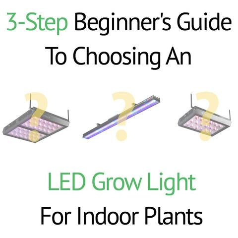 3 Step Beginner's Guide To Choosing an LED Grow Light for Indoor Plants