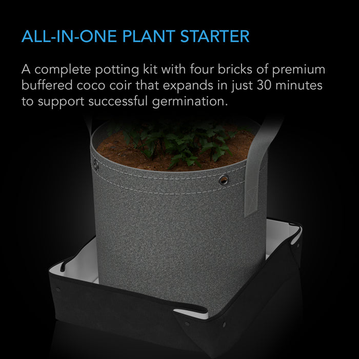 AC Infinity Instant Potting Mix Kit I 2 Plant Starter Set  - LED Grow Lights Depot