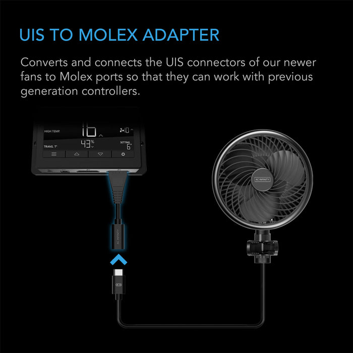 AC Infinity UIS to Molex Adapter Dongle | Conversion Cable Cord  - LED Grow Lights Depot