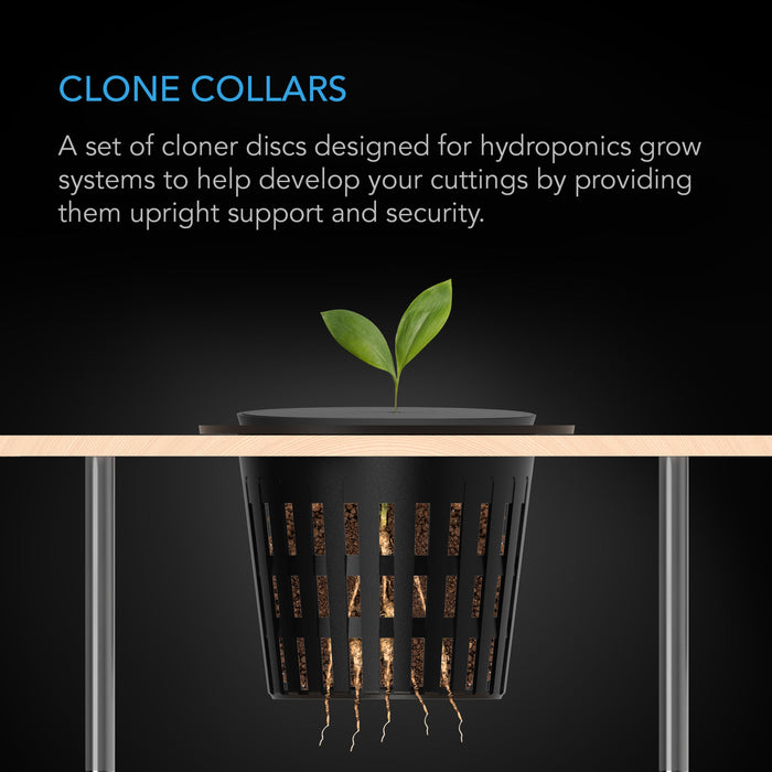 AC Infinity Clone Collars | Disc Inserts with 8-Spoke Design | 2" - 100 pack  - LED Grow Lights Depot