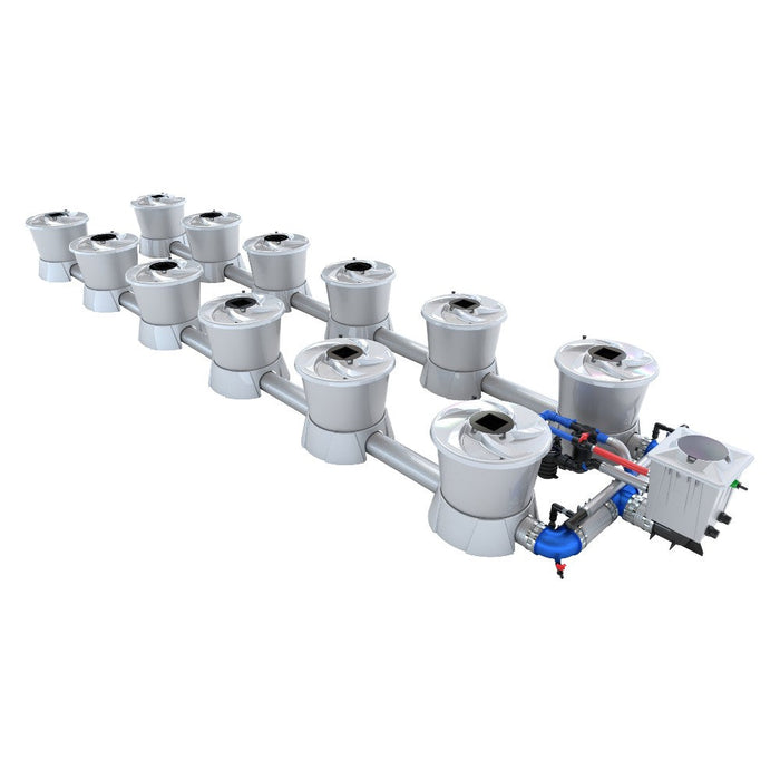 Alien Hydroponics 12 Pot (2 Row) V-System RDWC  - LED Grow Lights Depot