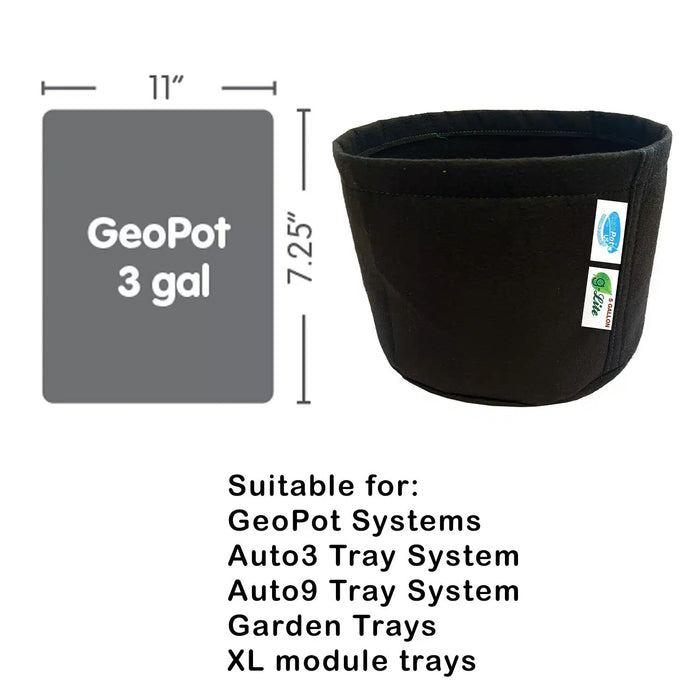 AutoPot GeoPot 1 Pot XL (3 gal or 5 gal fabric pots)  - LED Grow Lights Depot