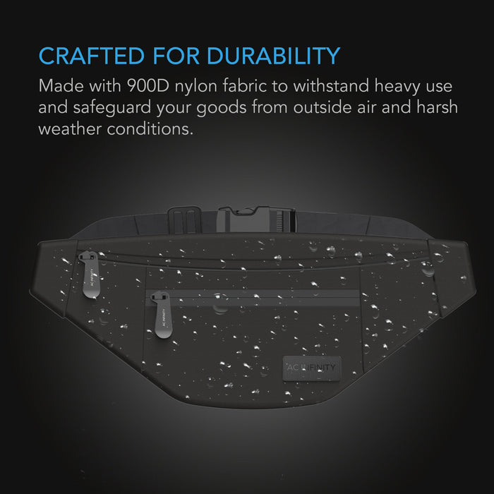 AC Infinity Smell Proof Belt Bag | 900D Nylon Fabric and Carbon Filter Lining  - LED Grow Lights Depot