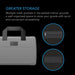 AC Infinity Smell Proof Handbag | Gray | 900D Nylon Fabric and Carbon Filter Lining  - LED Grow Lights Depot