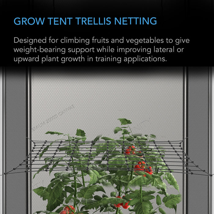 AC Infinity Grow Tent Trellis Netting | Flexible Elastic Cord | 3' x 3'  - LED Grow Lights Depot