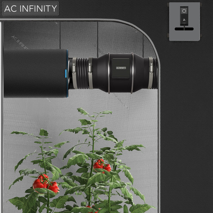 AC Infinity CLOUDLINE T4 | Quiet Inline Duct Fan System with Temperature, Humidity, VPD Controller | 4-inch  - LED Grow Lights Depot