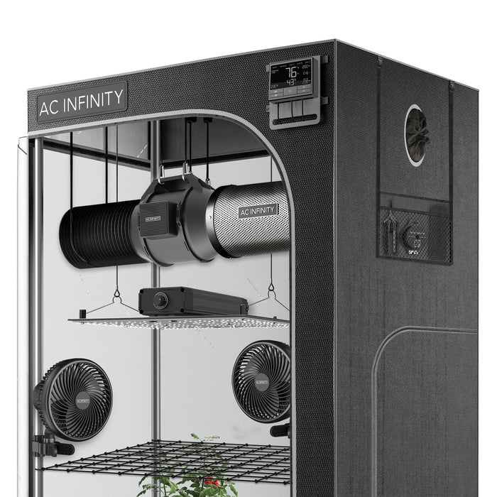 Happy Hydro | Automated Grow Tent Kit | 4-Plant | 4’ x 4’ x 6’8"  - LED Grow Lights Depot