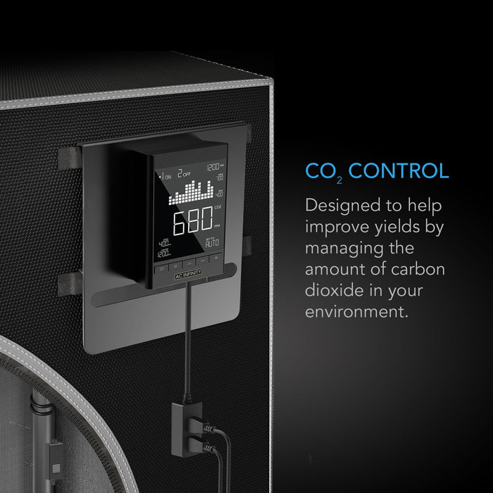AC Infinity CO2 Controller | Smart Outlet Carbon Dioxide Monitor for CO2 Regulators and Inline Fans  - LED Grow Lights Depot