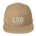 Five-Panel Logo Hat Khaki - LED Grow Lights Depot