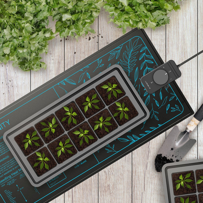 AC Infinity Suncore S3 | Seedling Heat Mat with Controller | 10" x 20.75" | 4 pack  - LED Grow Lights Depot