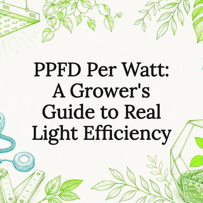 Decorative title card illustration themed on indoor gardening