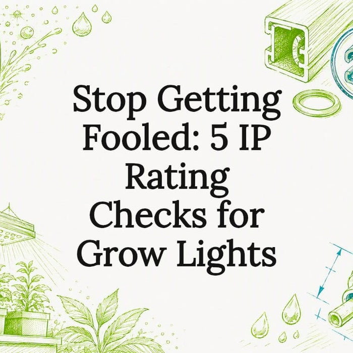 Decorative IP rating grow light title card