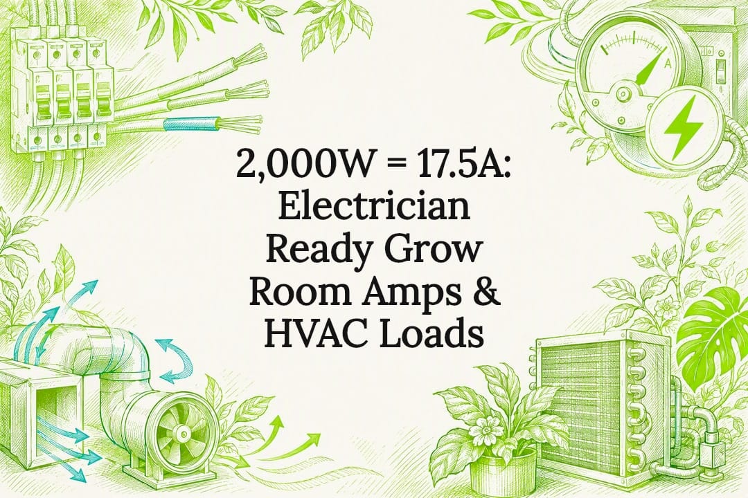 Decorative grow room electrical title card