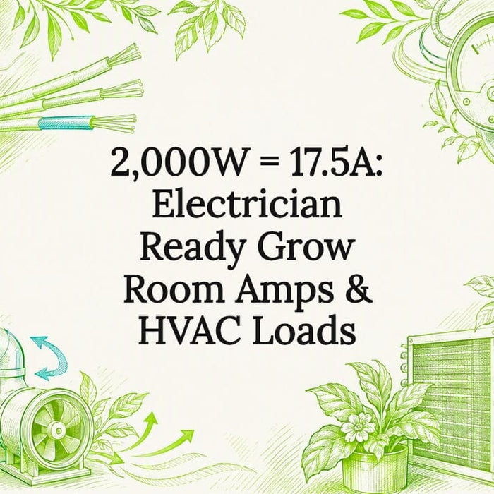Decorative grow room electrical title card