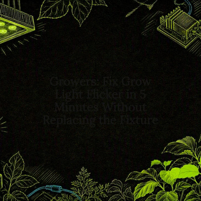 Decorative grow light flicker title card