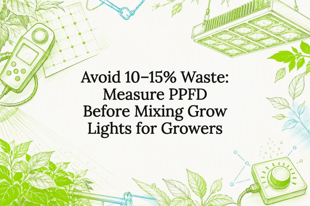 PPFD measurement grow light title card