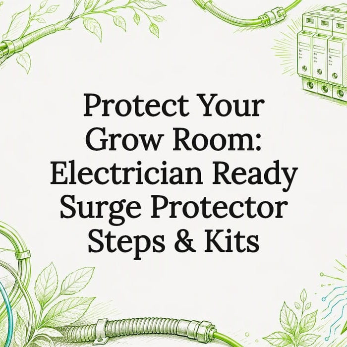 Decorative grow room surge protection title card