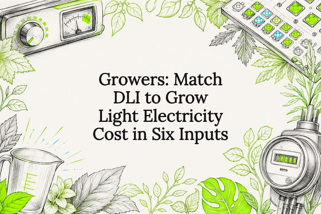 DLI and grow light cost title card