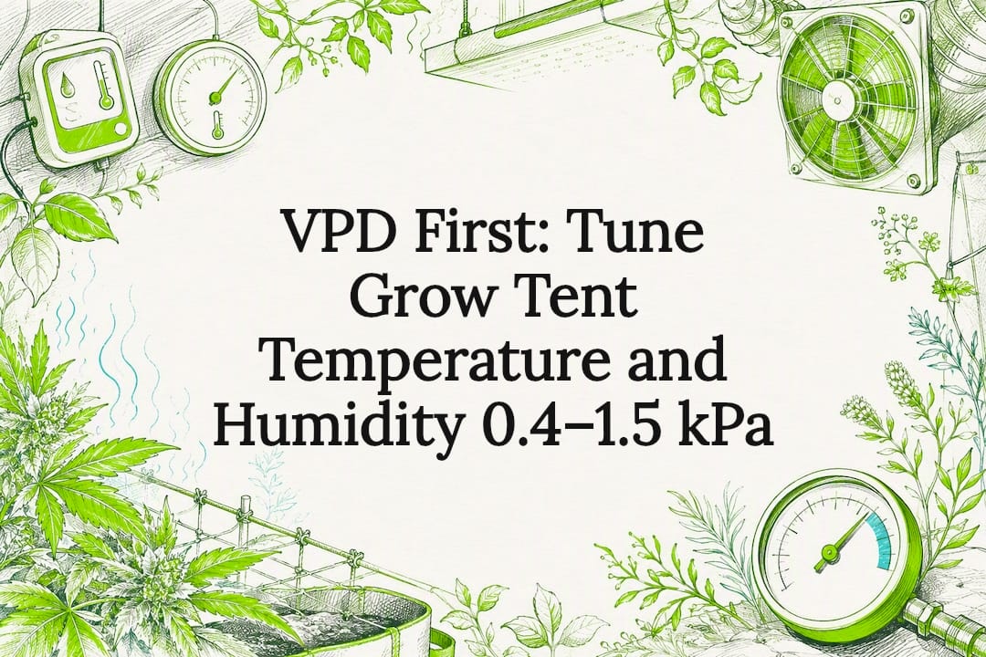 VPD grow tent climate title card