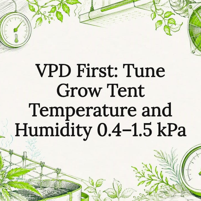 VPD grow tent climate title card