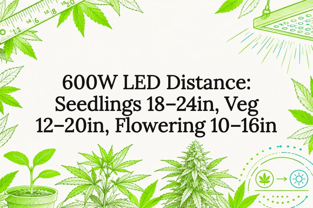 600W LED hanging distance title card