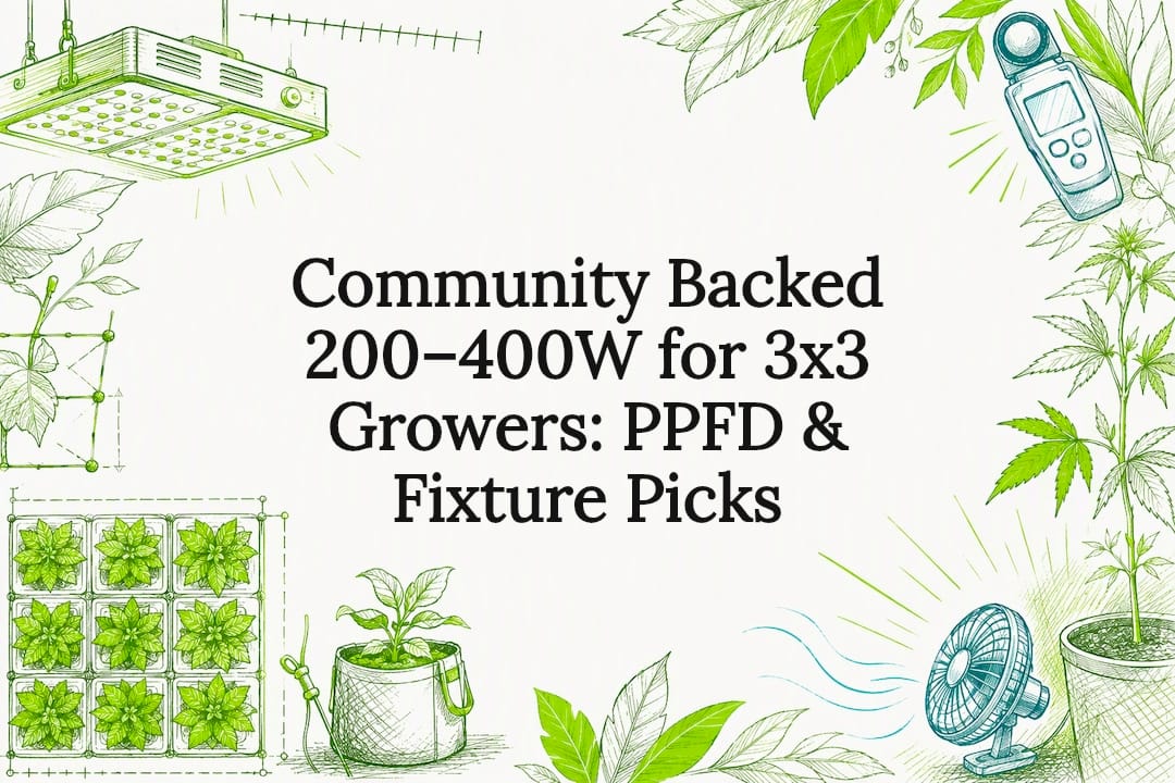 Decorative PPFD grow light title card