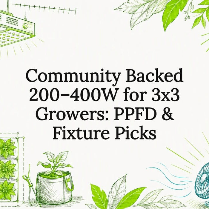 Decorative PPFD grow light title card