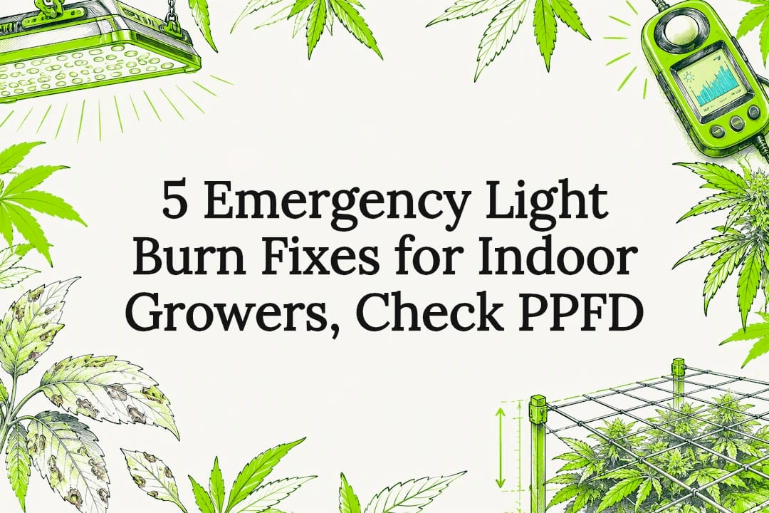 Decorative light burn prevention title card