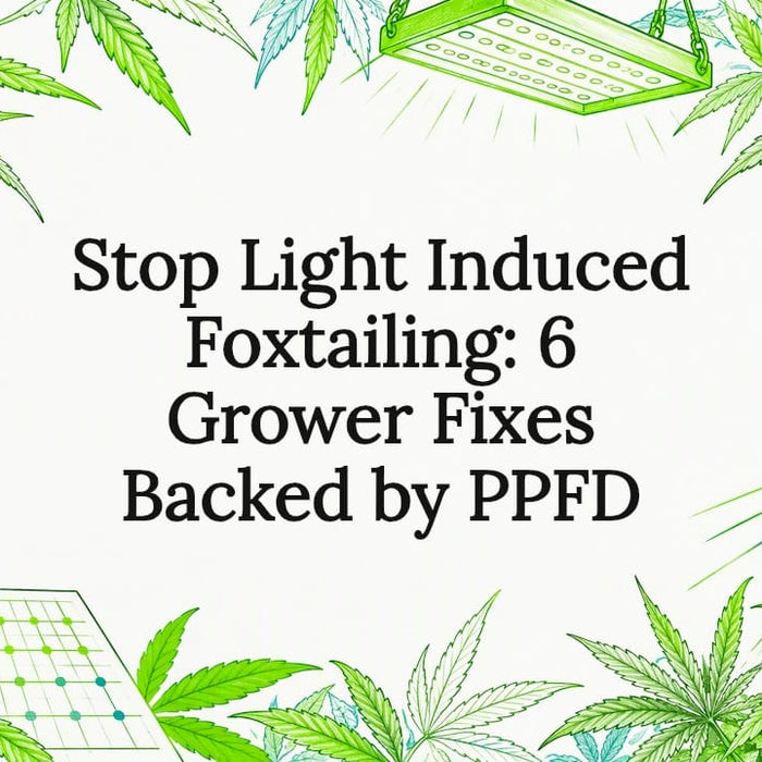 Foxtailing and PPFD diagnostic title card