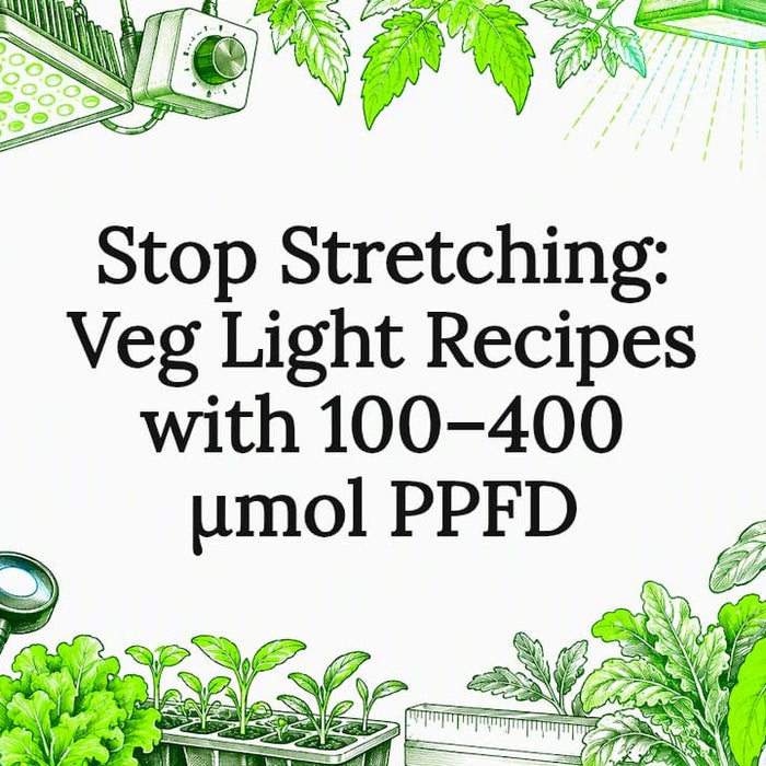 Decorative veg PPFD recipe title card