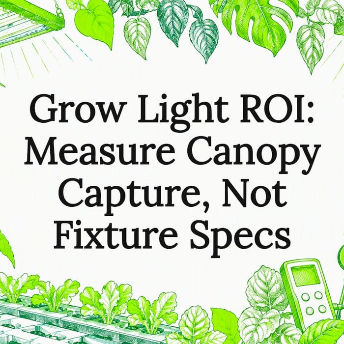 Hand-drawn grow light ROI title card