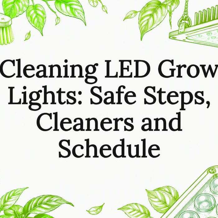 Decorative grow light cleaning title card
