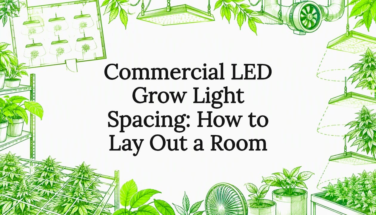 Hand-drawn grow room lighting title card