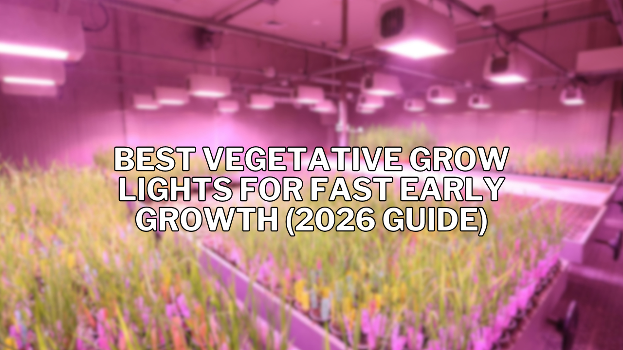 Best Vegetative Grow Lights for Fast Early Growth (2026 Guide)