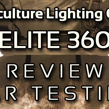 Horticulture Lighting Group HLG Elite 360 LED Grow Light Review and PAR Testing