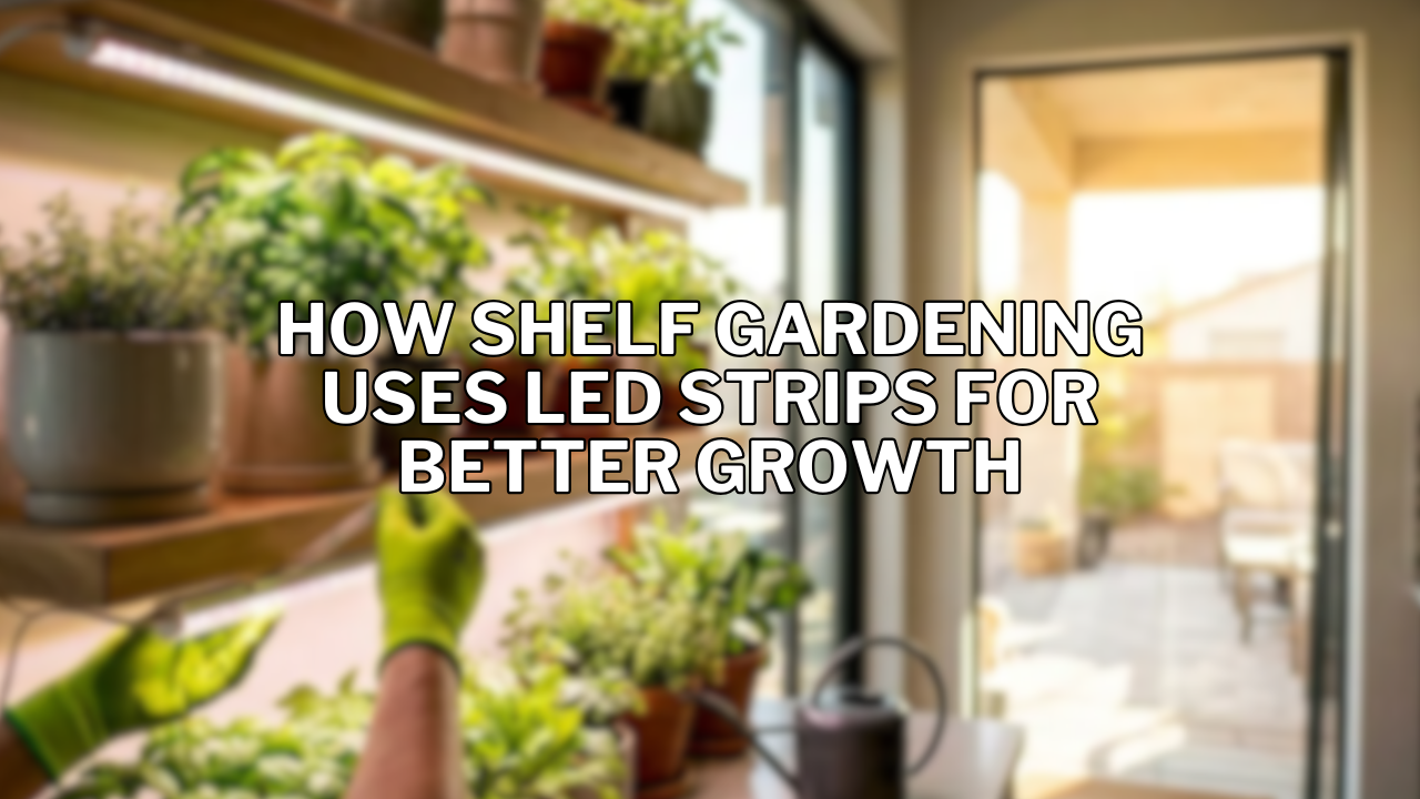How Shelf Gardening Uses LED Strips for Better Growth