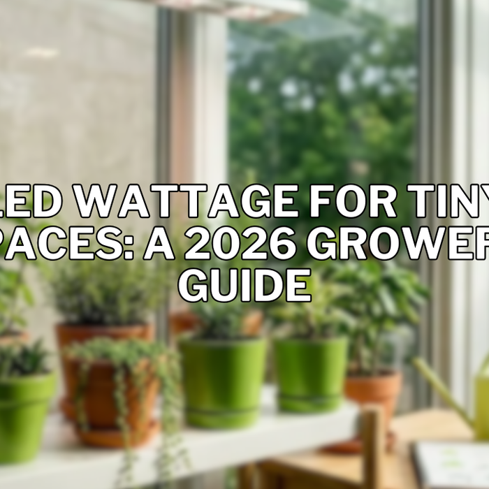 LED Wattage for Tiny Spaces: A 2026 Grower's Guide