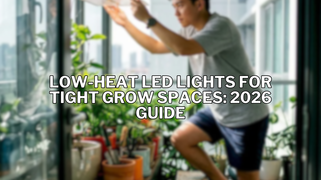 Low-Heat LED Lights for Tight Grow Spaces: 2026 Guide