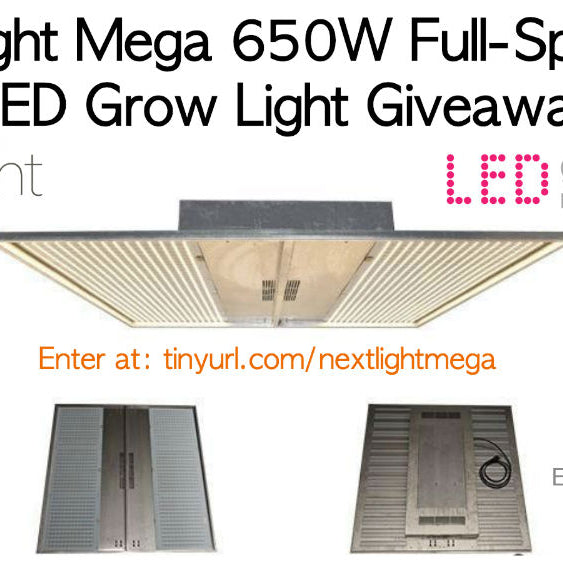 NextLight Mega 650W Full-Spectrum LED Grow Light Giveaway