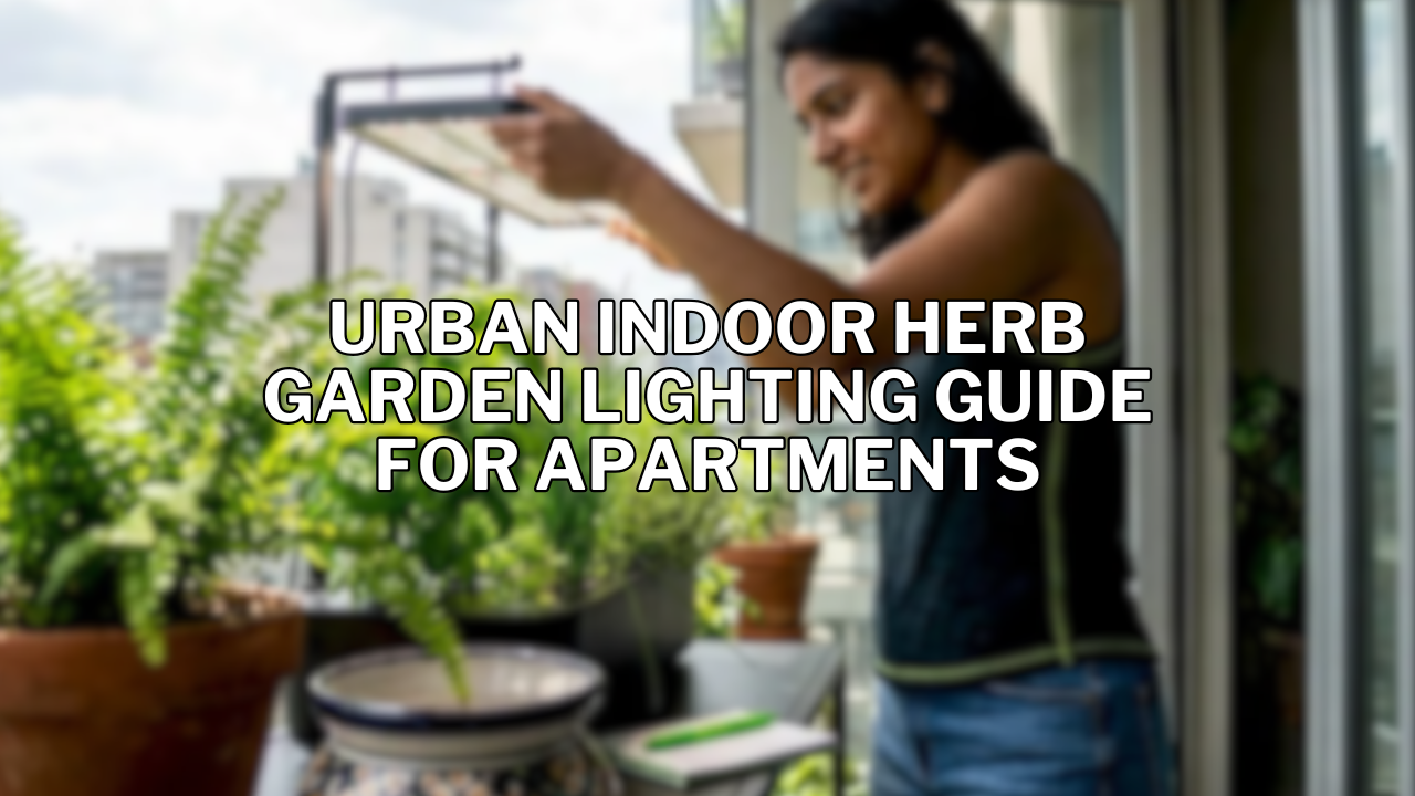 Urban Indoor Herb Garden Lighting Guide for Apartments