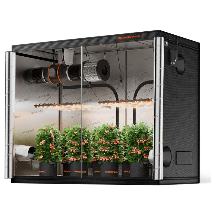 spiders in grow tent Spider Farmer 5' x 10' x 6.5′ (150cm x 300cm x 200cm) Indoor Grow Tent — LED Grow Lights Depot