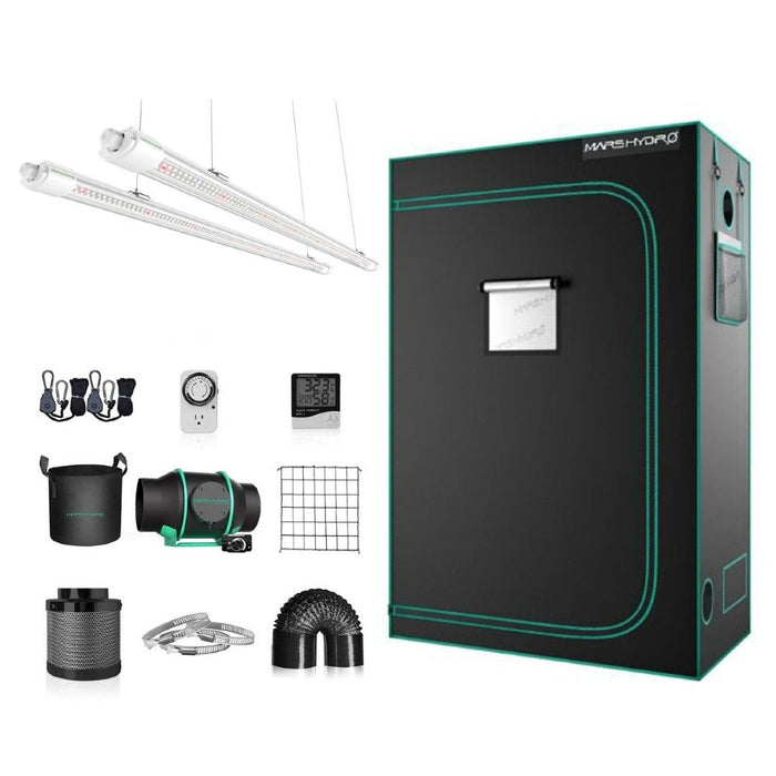Mars Hydro VG80 T5 Light + 2'x4' Complete Grow Tent Kit  - LED Grow Lights Depot