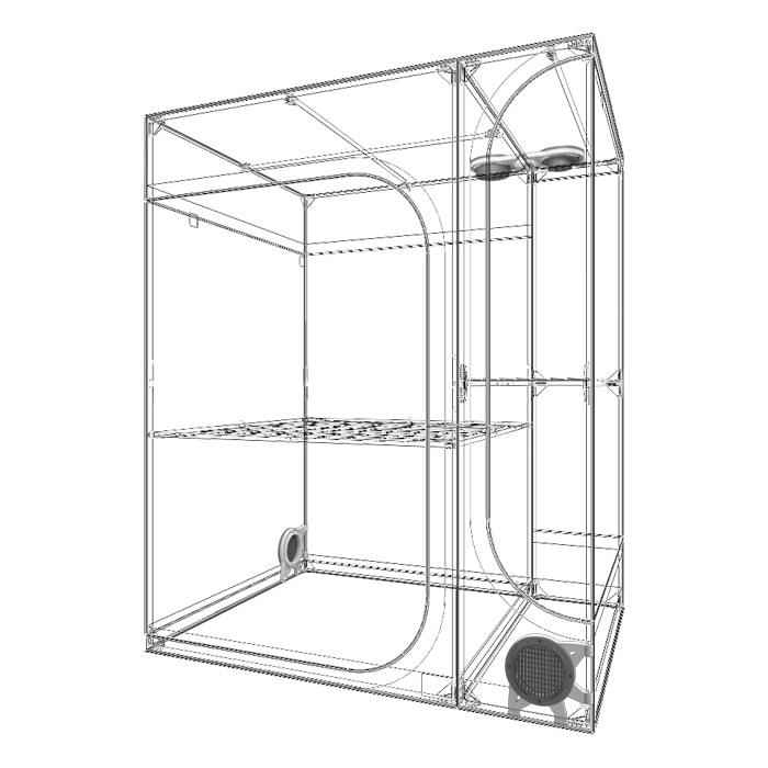 Secret Jardin Lodge 160 v4.0 (5 1/4' x 4' x 6 2/3') - LED Grow Lights Depot