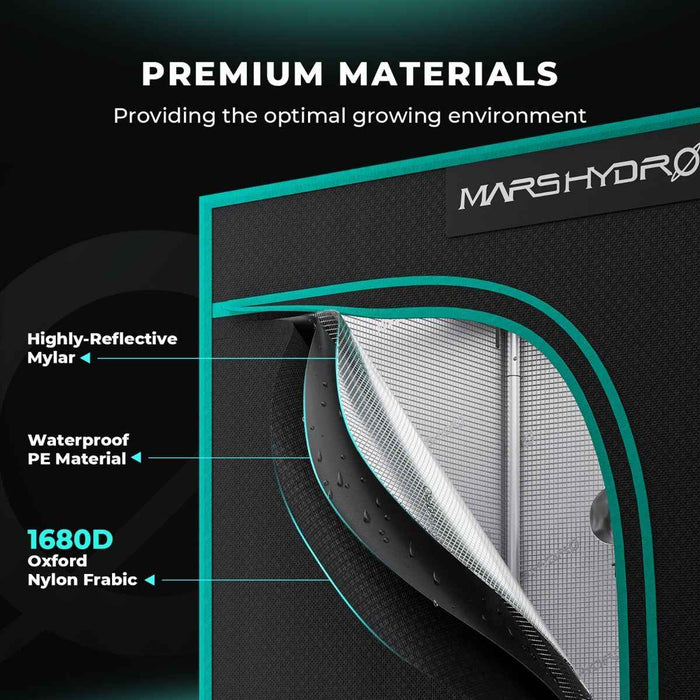 Mars Hydro 2′ 3" x 2' 3" x 5′ 3″ Grow Tent - LED Grow Lights Depot