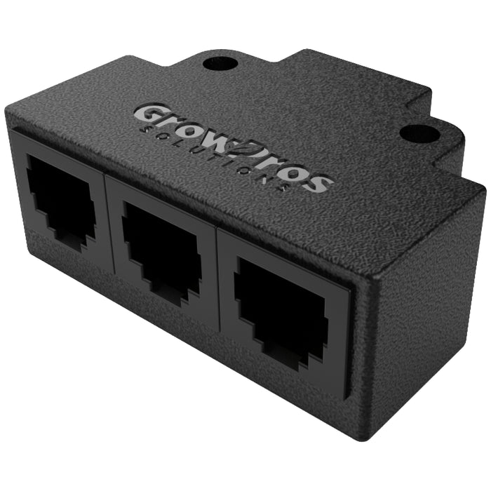 GrowPros 1-3 Data Splitter RJ12 | 1 Female to 3 Females - LED Grow Lights Depot