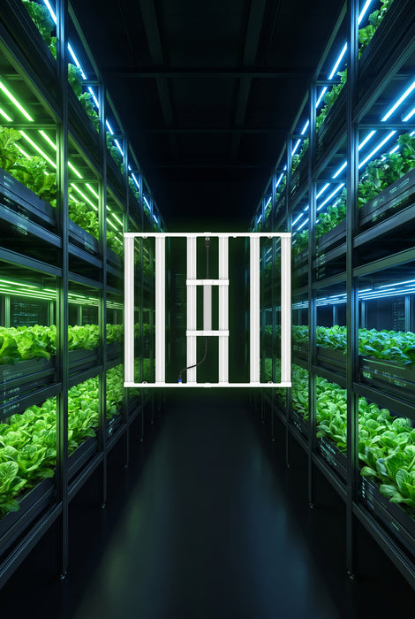 820W 6-Bar Full Spectrum LED Grow Light | Commercial Vertical Farm Fixture - LED Grow Lights Depot