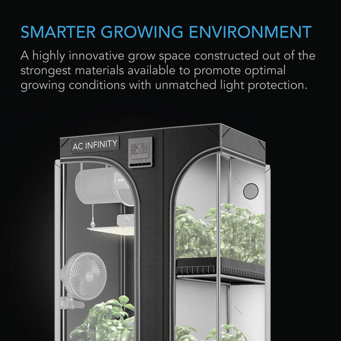 best grow tent air conditioner Buy AC Infinity CLOUDLAB 2-IN-1 ADVANCE GROW TENT 4' x 3' x 6' — LED Grow Lights Depot