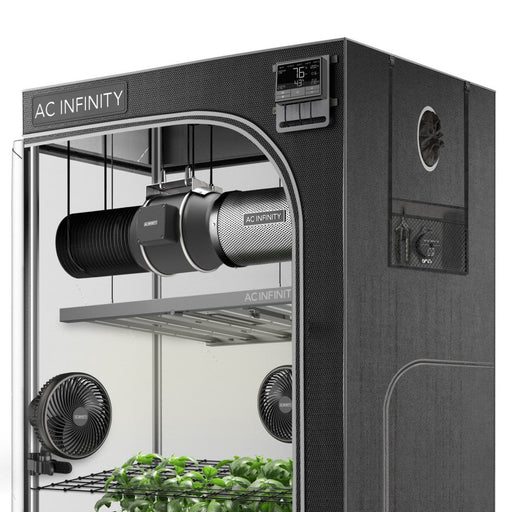 AC Infinity ADVANCE Grow Tent System 5' x 5' | 6-plant Kit | Integrated Smart Controls To Automate Ventilation, Circulation, Full Spectrum LM301H EVO LED Grow Light  - LED Grow Lights Depot