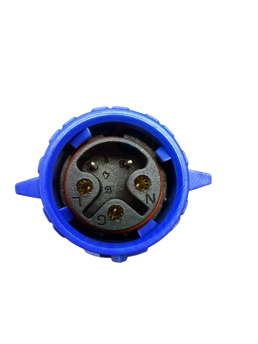 GrowPros UCL Power Cord 240V BLUE – 5 PIN - LED Grow Lights Depot