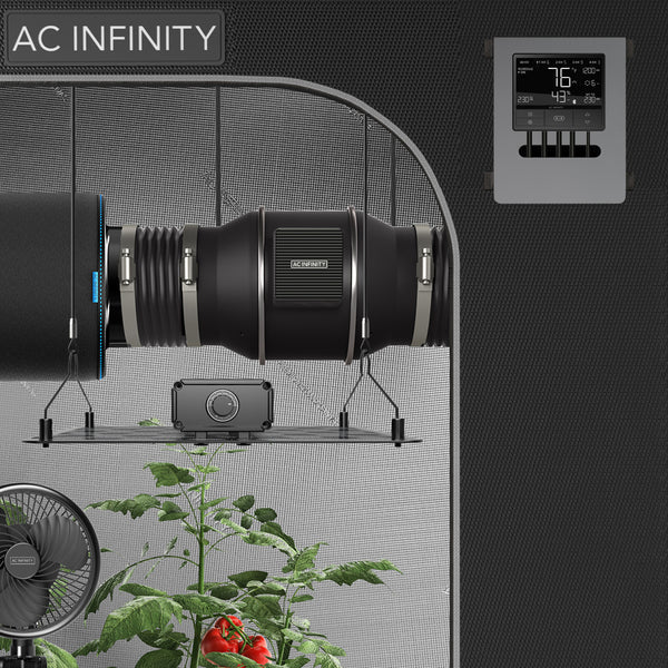 AC Infinity 8'x8' Grow Tent & Ventilation Kit  - LED Grow Lights Depot